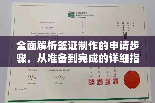 乐亭全面解析签证制作的申请步骤，从准备到完成的详细指南